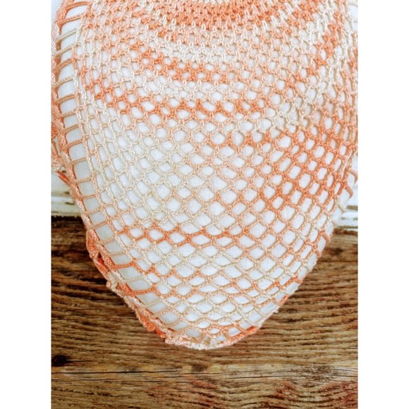 Vintage Small Thread Crochet Heart Shaped Accent Pillow - Picture 10 of 13